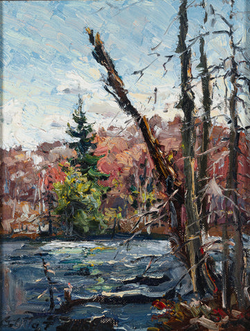 Guttorn Otto (Canadian 1919-    2012) "Agnes Lake" H17"xW13"