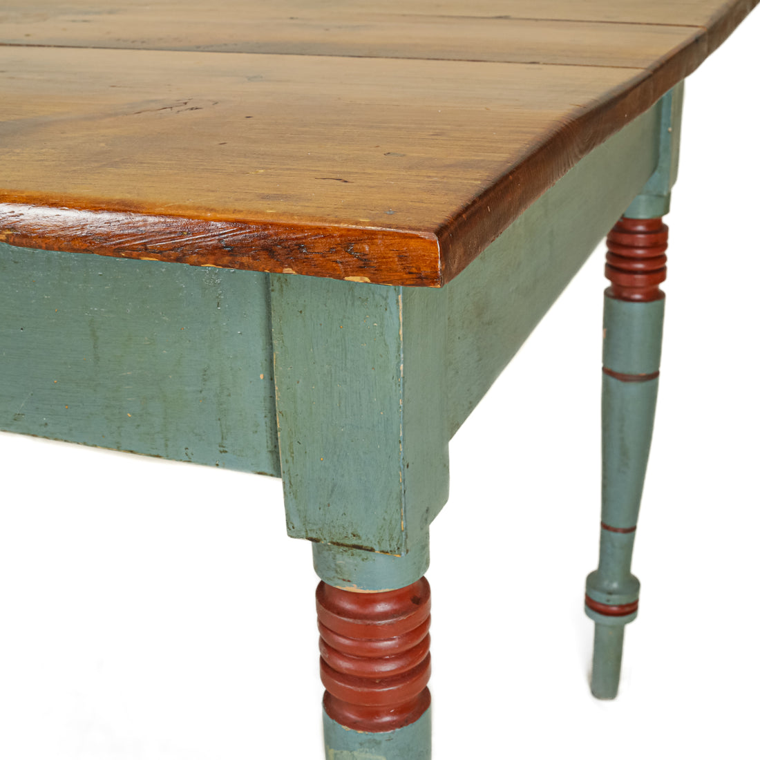 Vintage Pine Table w/Painted Legs