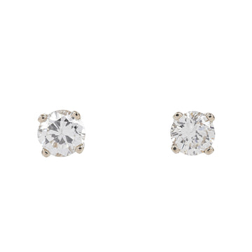 14K White Gold Diamond Studs 0.32ct