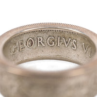 CANADA 1941 50 Cent Silver Coin Ring