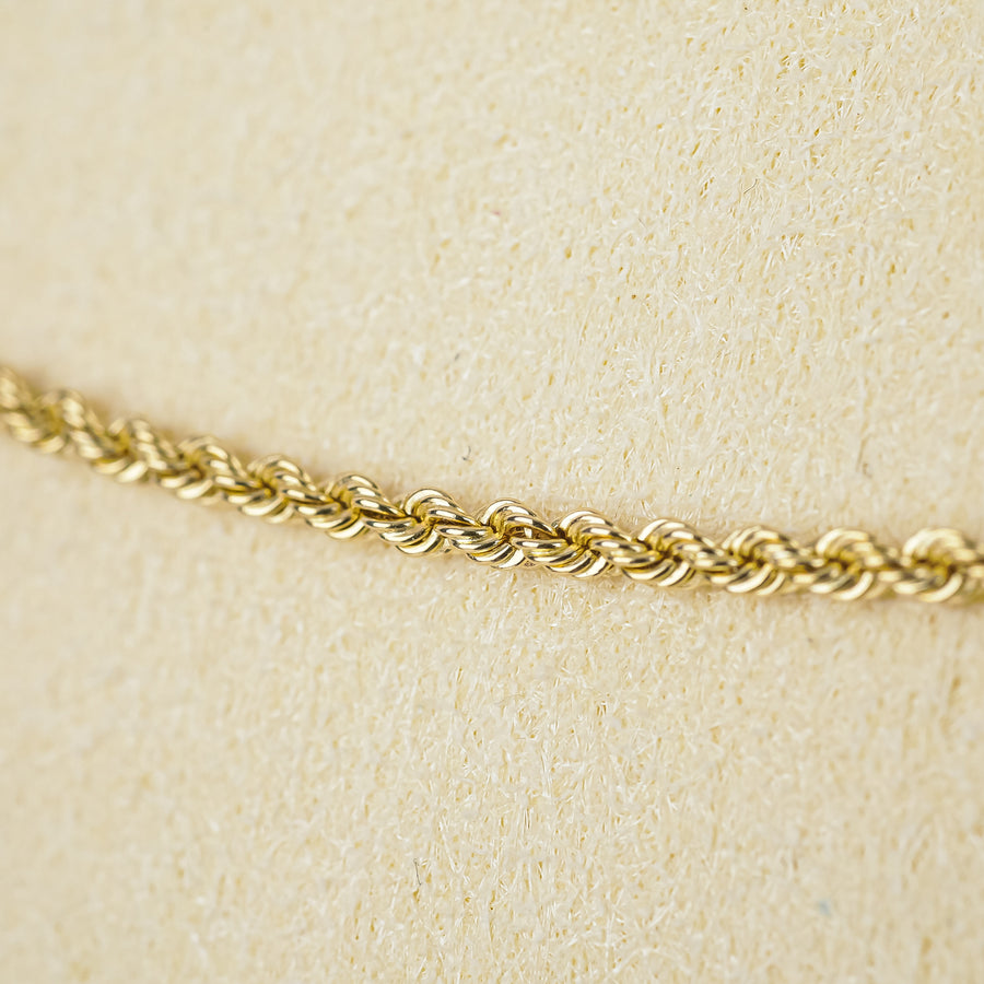 14K Yellow Gold Rope Chain