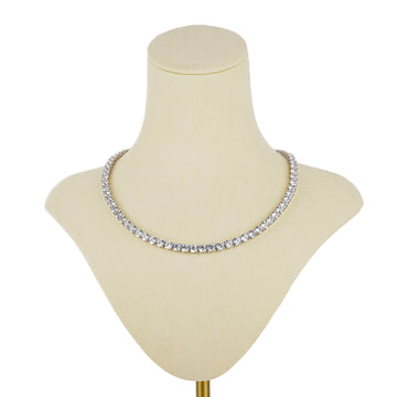 NADRI Rhodium Plate Cubic Zirconia Tennis Necklace