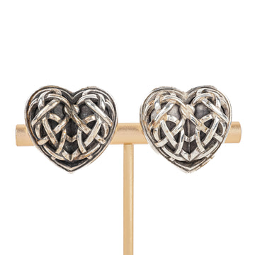 KIESELSTEIN CORD Sterling Heart Clip Earrings