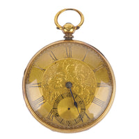 18K Yellow Gold Pocket Watch