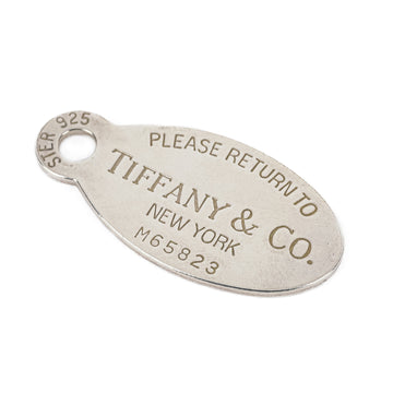 TIFFANY & CO 925 Sterling Return to Oval Tag Pendant