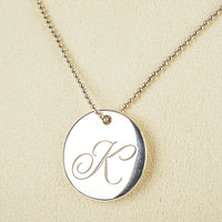 TIFFANY & CO Sterling Notes Alphabet Notes Necklace -K