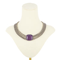 KALEVALA KORU Borje Rajalin Sterling Amethyst 4 Strand Choker