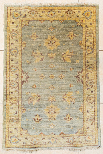 Hand Knotted Wool Rug 48"x22"