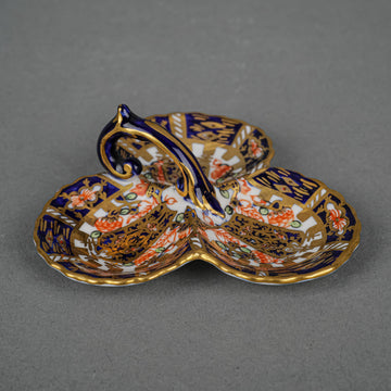 ROYAL CROWN DERBY Imari 6299 Miniature 3 Section Tray c.1920