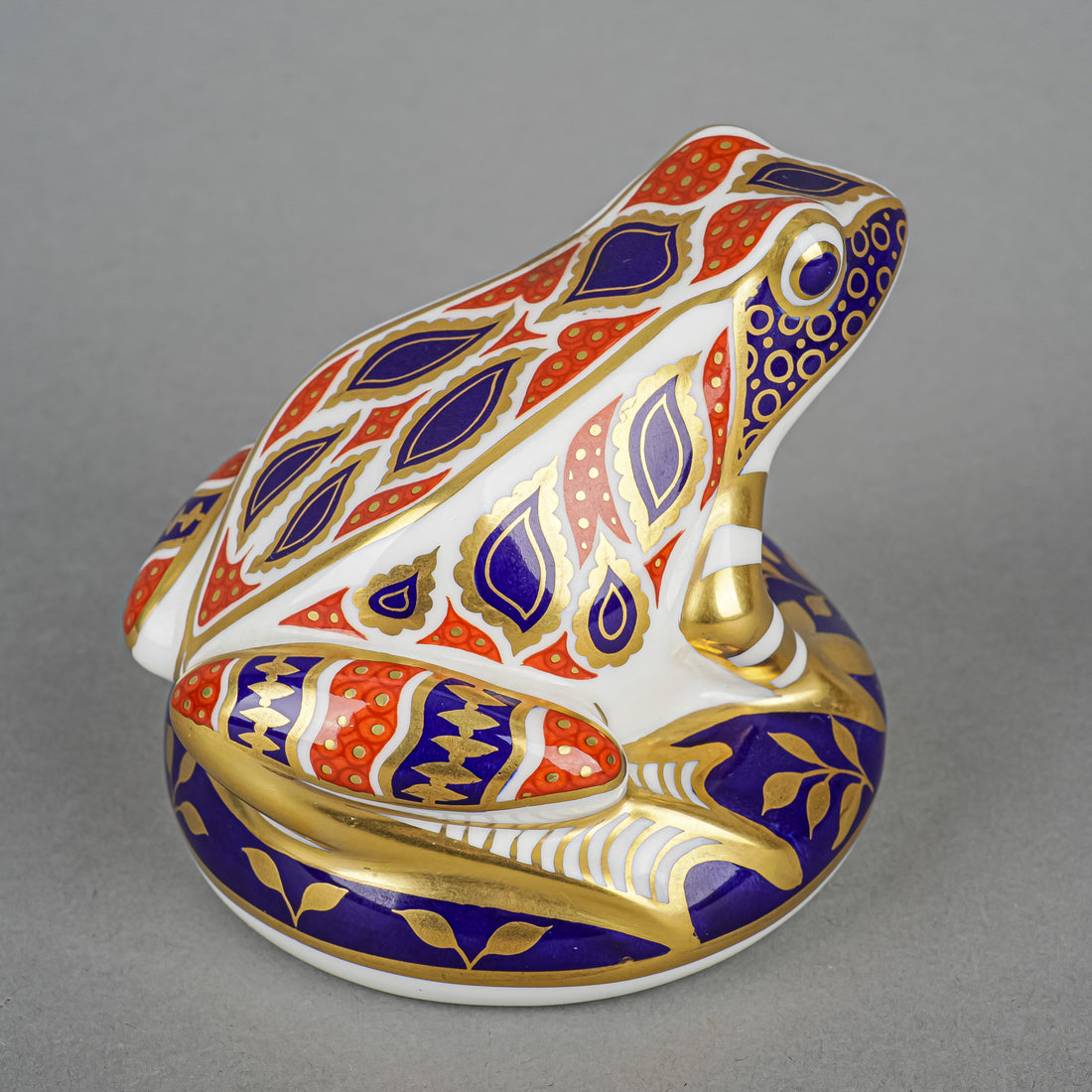 ROYAL CROWN DERBY Paperweight Frog