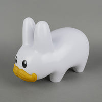 KIDROBOT Stache Labbit L10"         White Vinyl, Frank Kozik