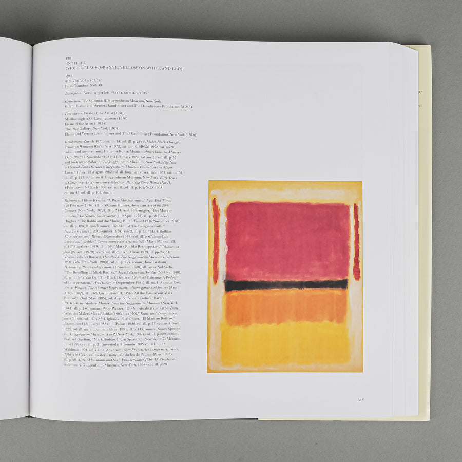 BOOK - MARK ROTHKO: The Works On Canvas By David Anfam HC