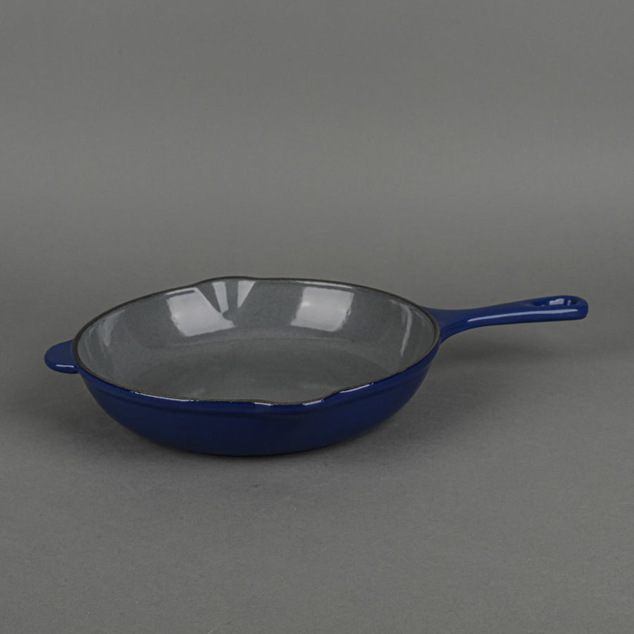 LE CREUSET Enamel Cast Iron Skillet 23cm Blue/Grey