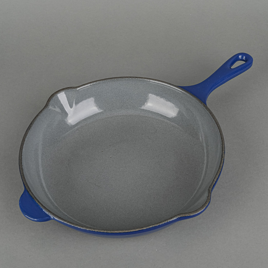 LE CREUSET Enamel Cast Iron Skillet 23cm Blue/Grey