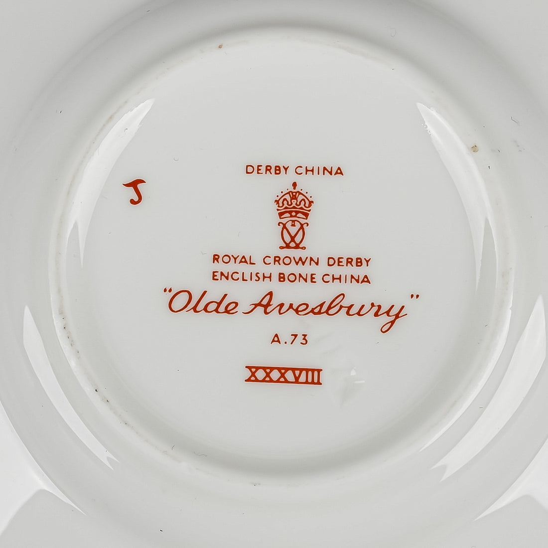 ROYAL CROWN DERBY Olde Avesbury A73 Demitasse & Saucers 11pcs