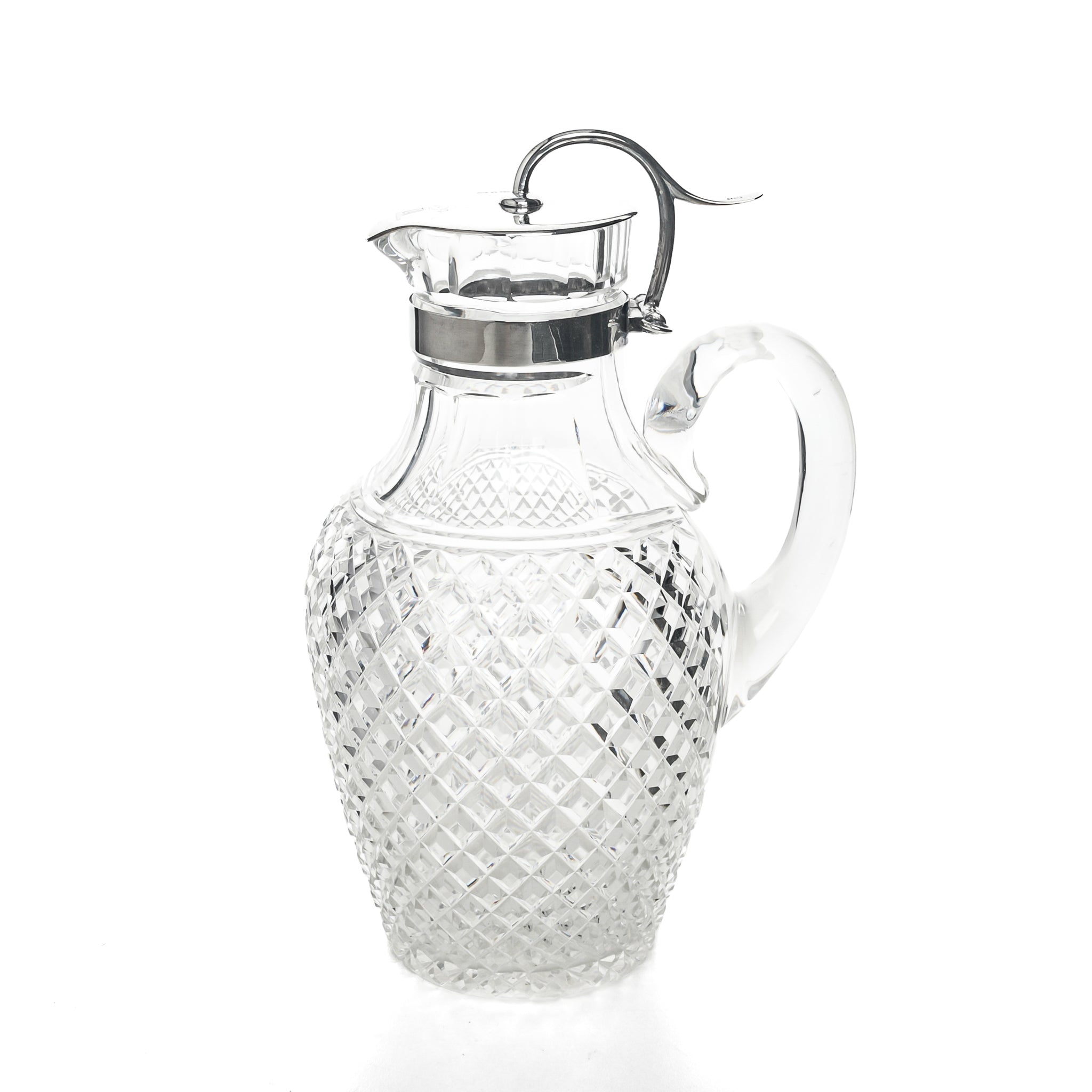 NORTON & WHITE Sterling Top Crystal Claret Jug - Around The Block