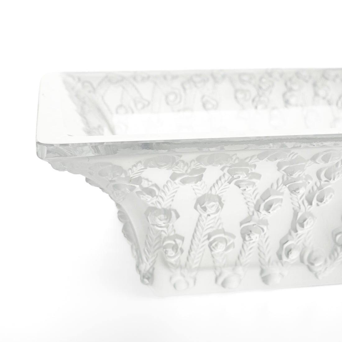 LALIQUE 'Roses' Square Bowl