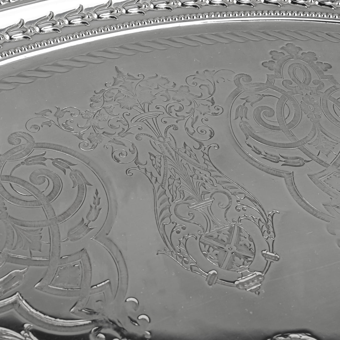 MAPPIN & WEBB Silver Plate Oval Butlers Tray